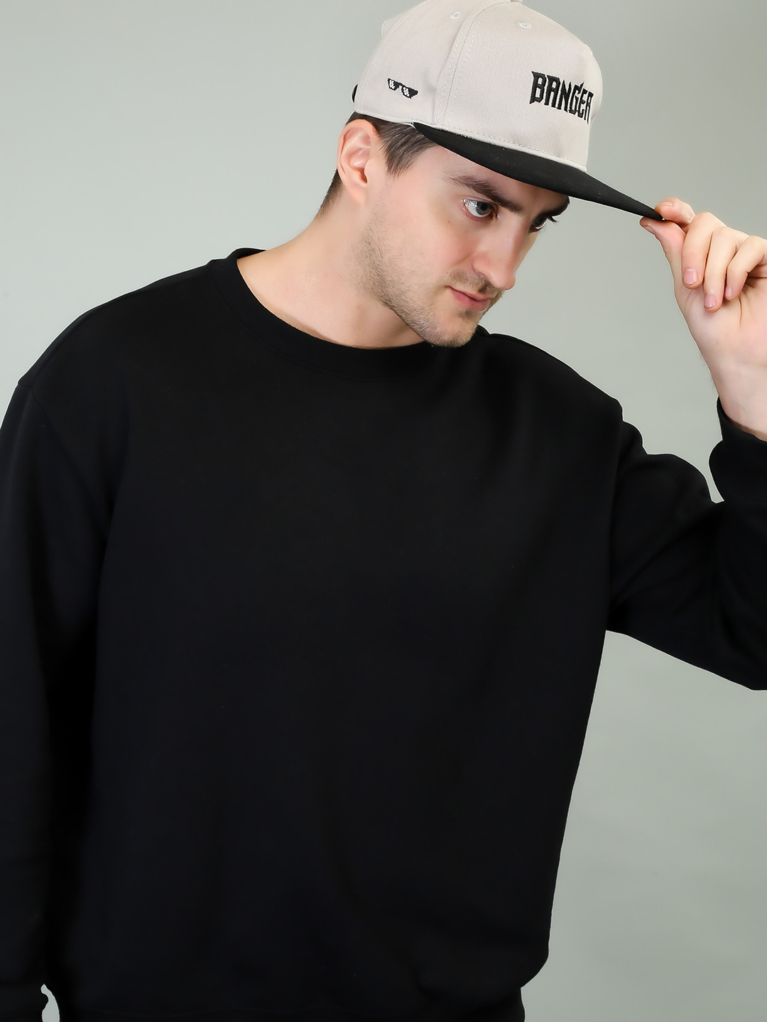DROOP Men Embroidered Baseball Cap with Snapback Closure