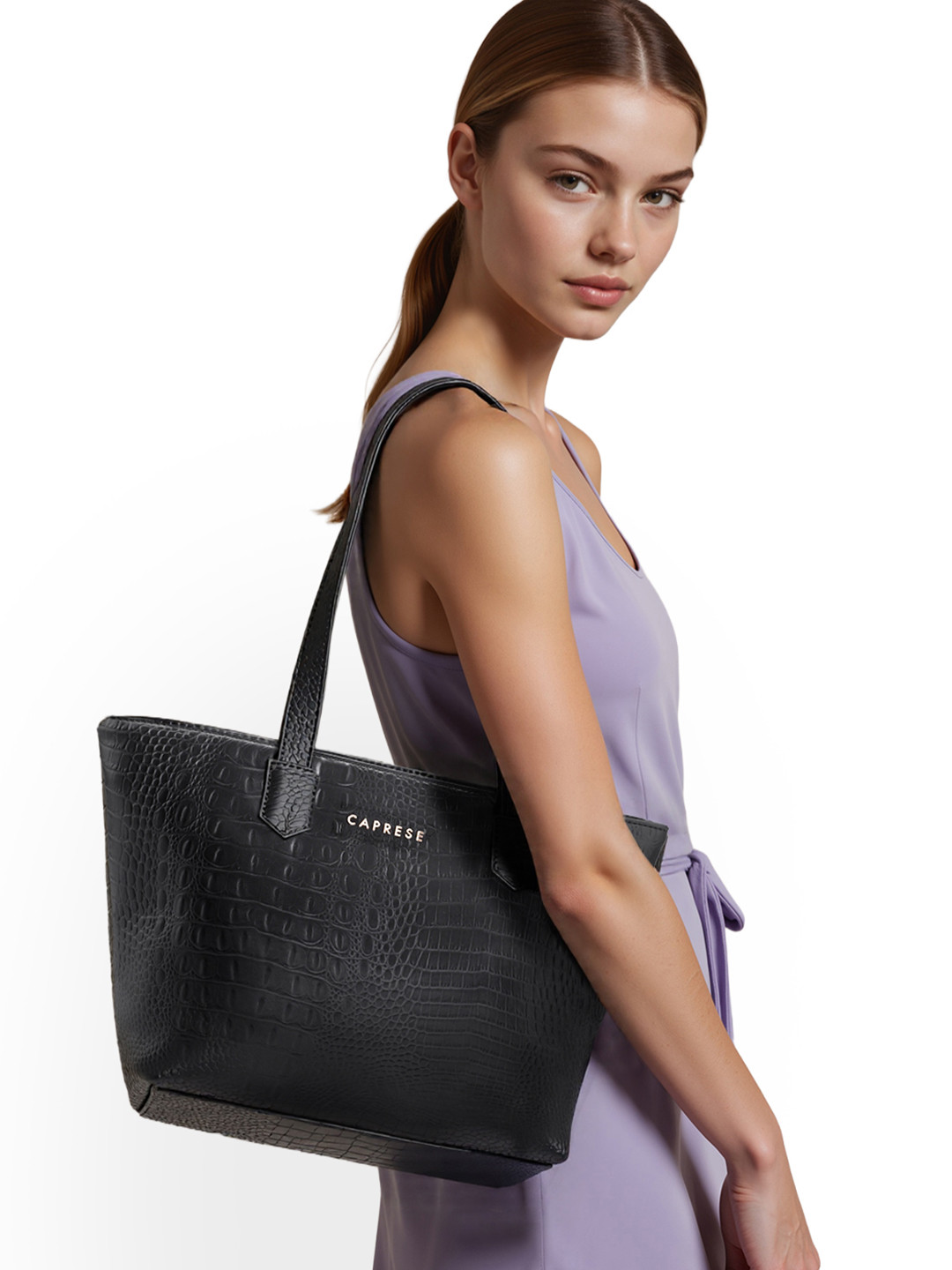 Caprese FITRI Animal Textured Shoulder Bag