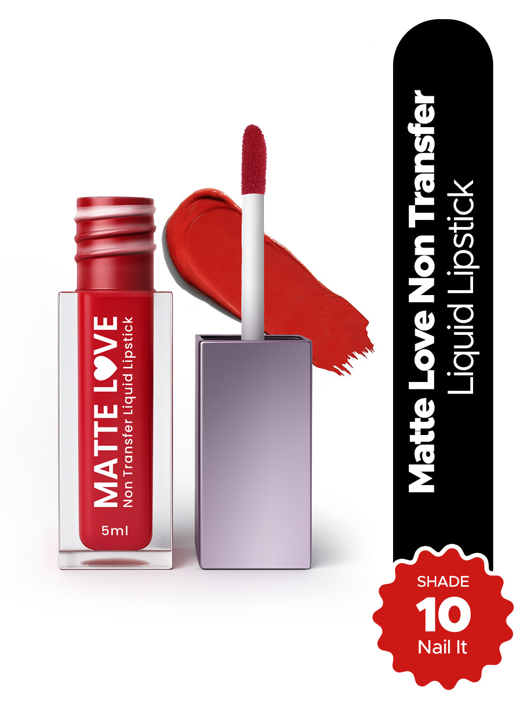 Hilary Rhoda Matte Love Non-Transfer Water-Proof Liquid Lipstick - 5ml - Nail It 10