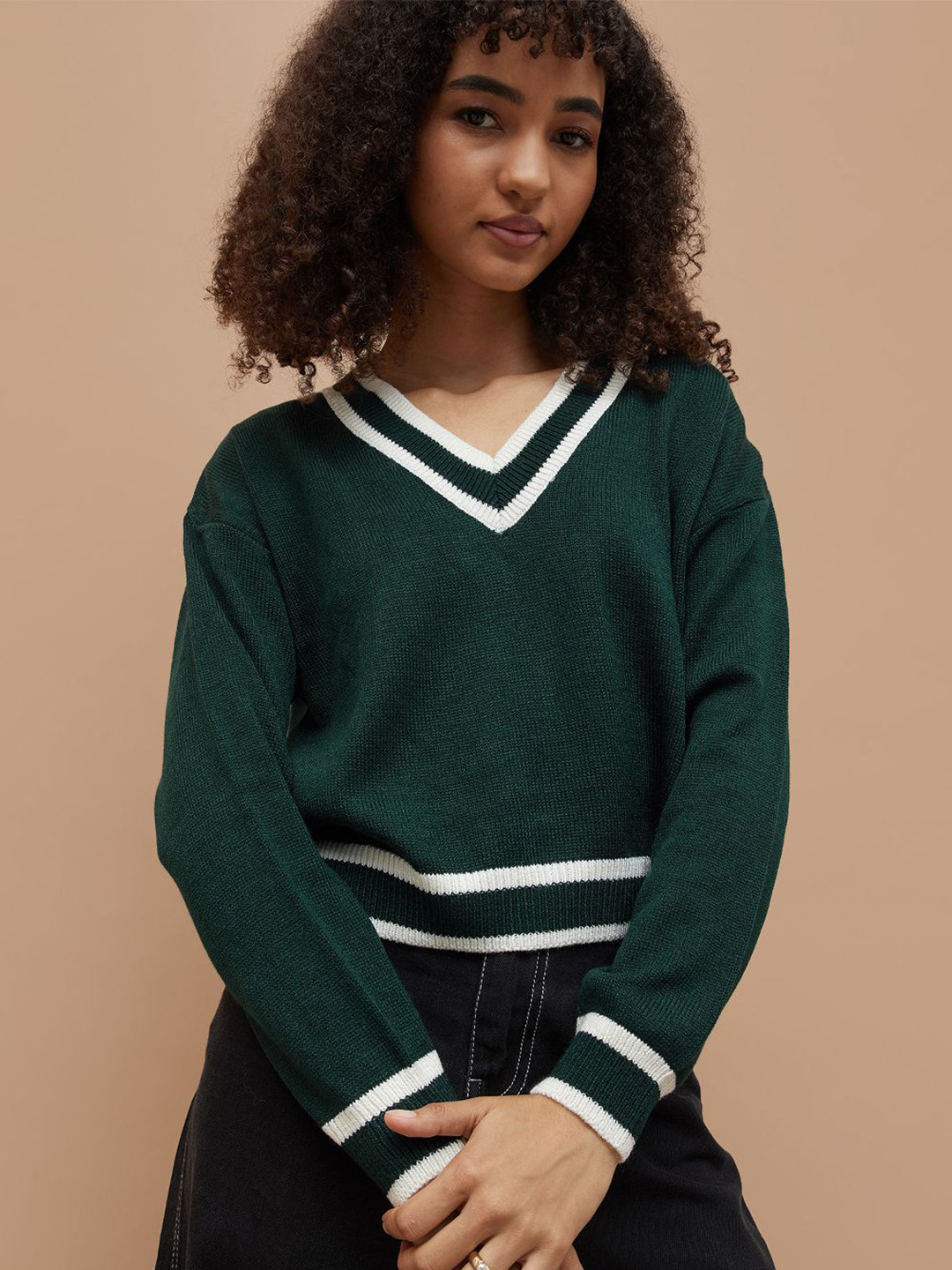 Ginger by Lifestyle Women Colorblocked Oversized Pullover