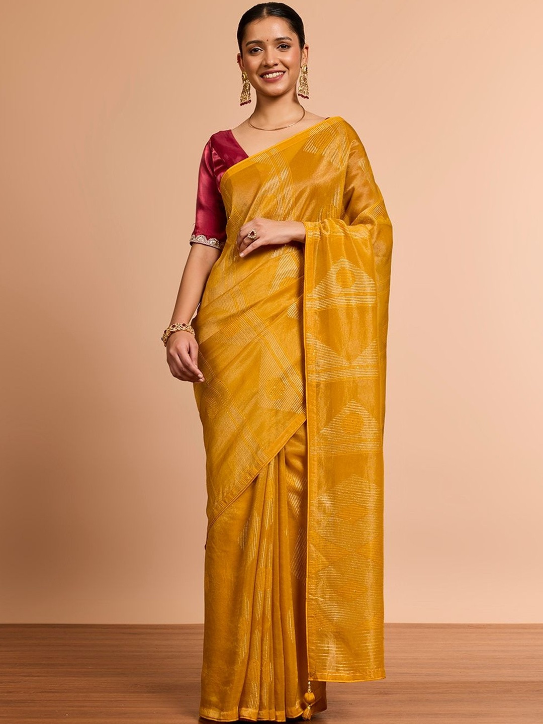 Taneira Sequinned Banarasi Saree