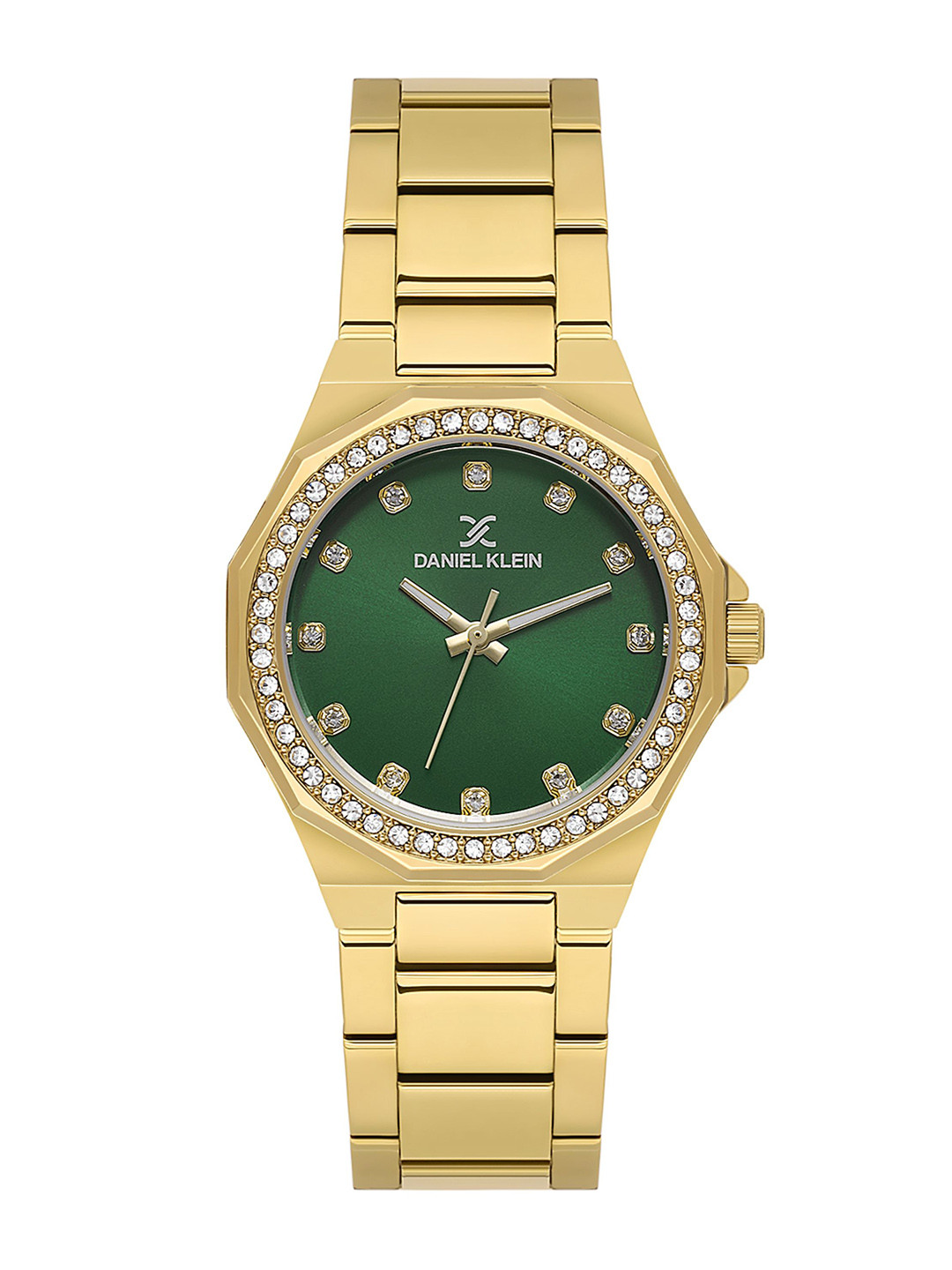 Daniel Klein Premium Lady Women Embellished Dial Analogue Automatic Watch DK.1.13918-4_N