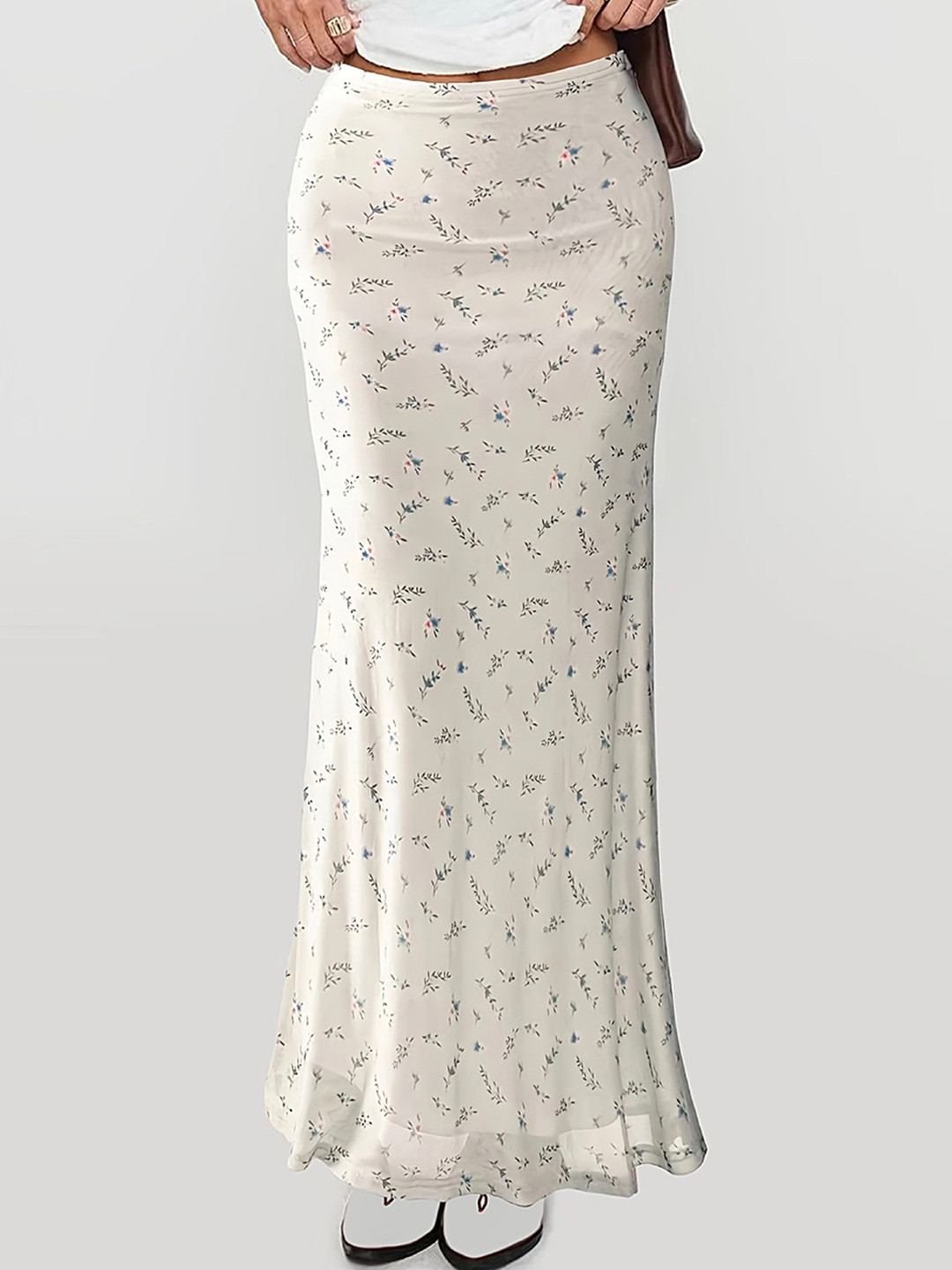 LULU & SKY Women Floral Flared Maxi Skirt