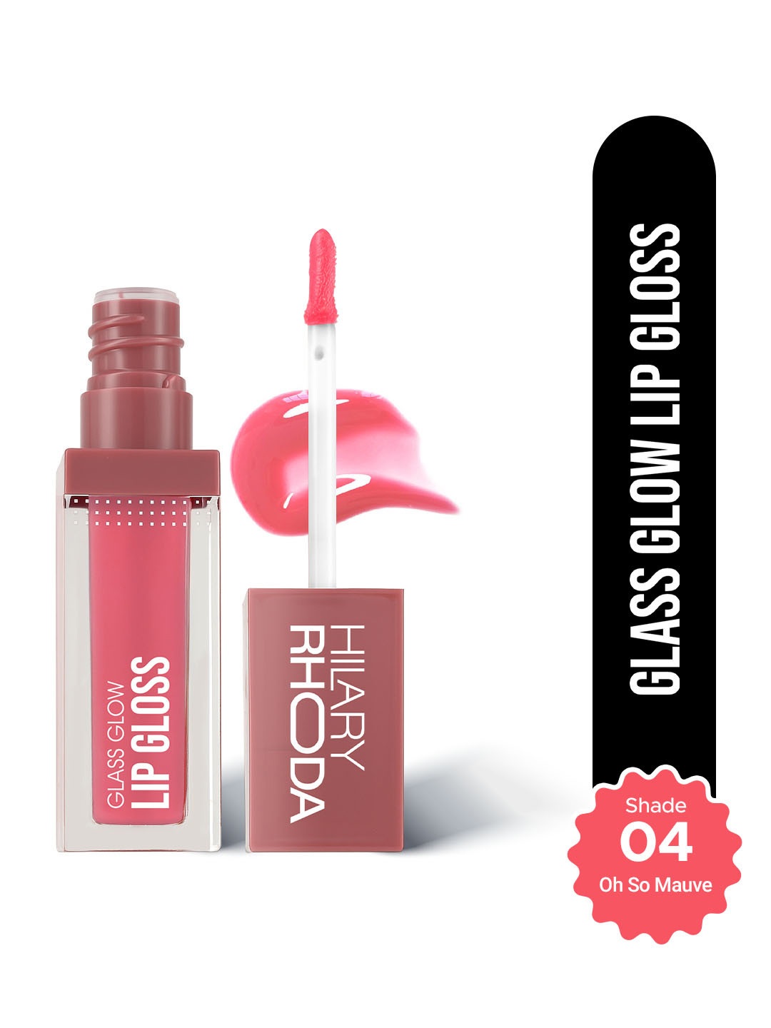 Hilary Rhoda Glass Glow Nourishing & Hydrating Lip Gloss 5ml - Oh So Mauve 04