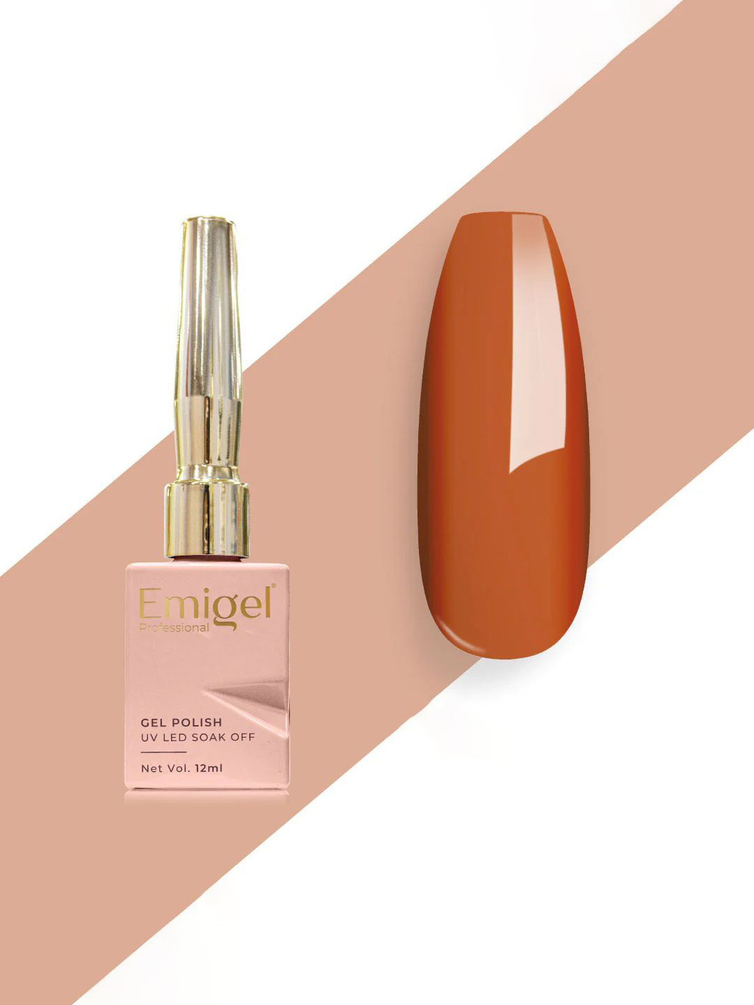 Emigel PROFESSIONAL UV Gel Polish - 12 ml - Teracotta Brown E-107