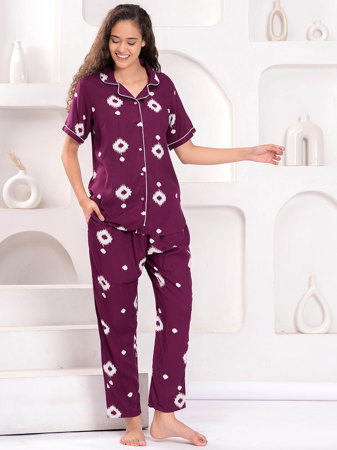 Zenava by Myntra Women Printed Night Suit