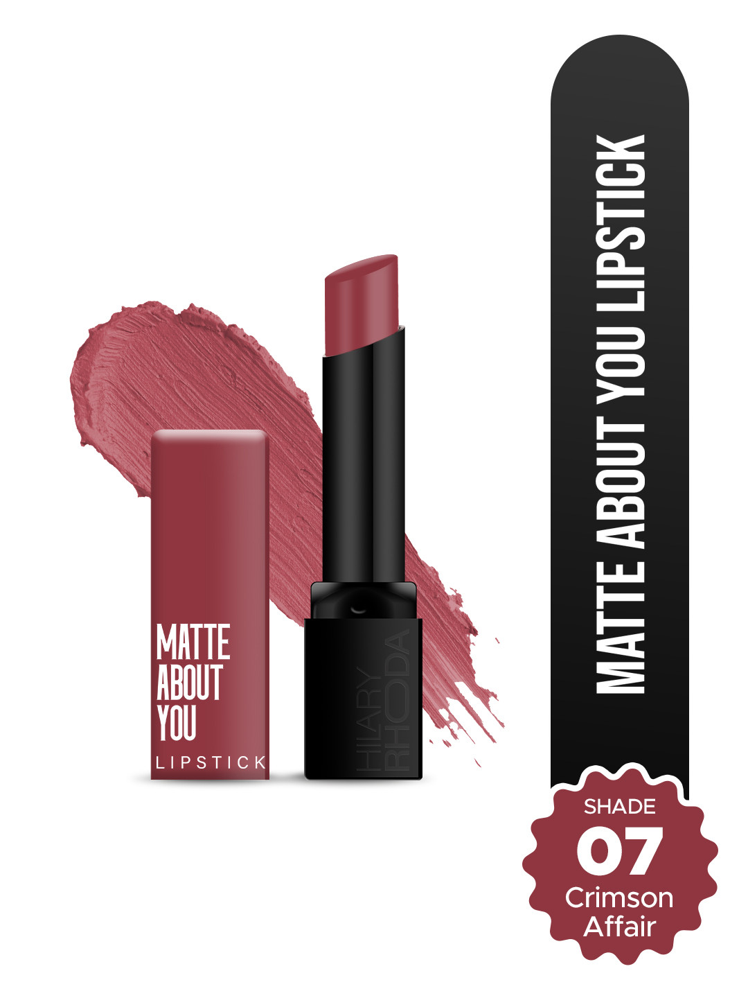 Hilary Rhoda Matte About You Lipstick With Vitamin E - 3 g - Crimson Affair 07