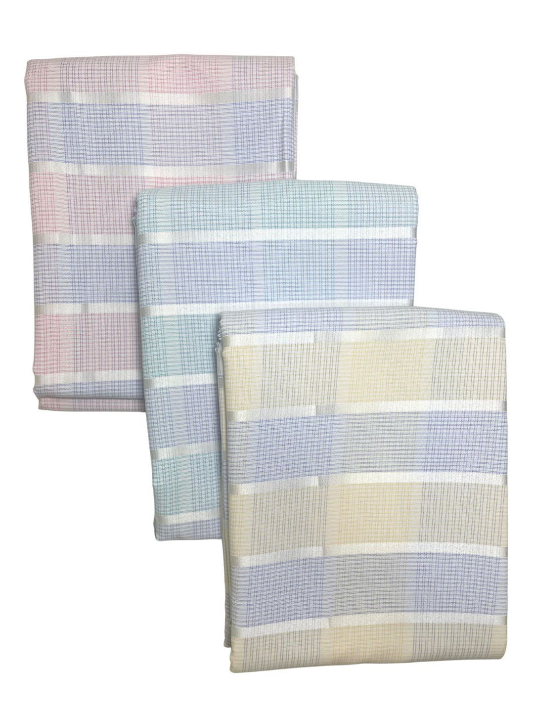 Maharaja Men Pack of 3 Checked Shirt Clothing Fabrics