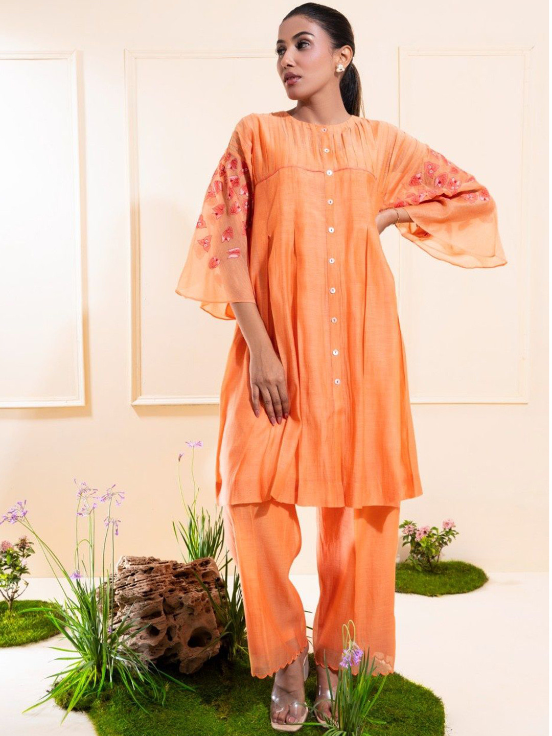 The White Tree Studio Embroidered Tunic & Trousers