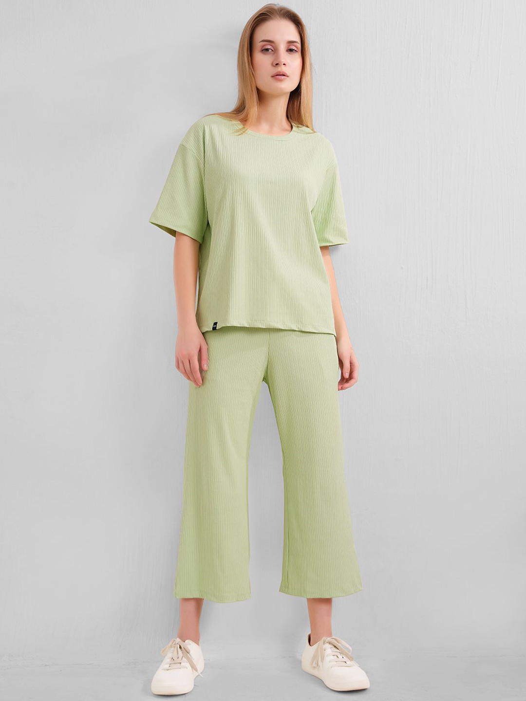 L&M Leisure and Moods Relaxed Fit Top With Palazzo Co-Ords