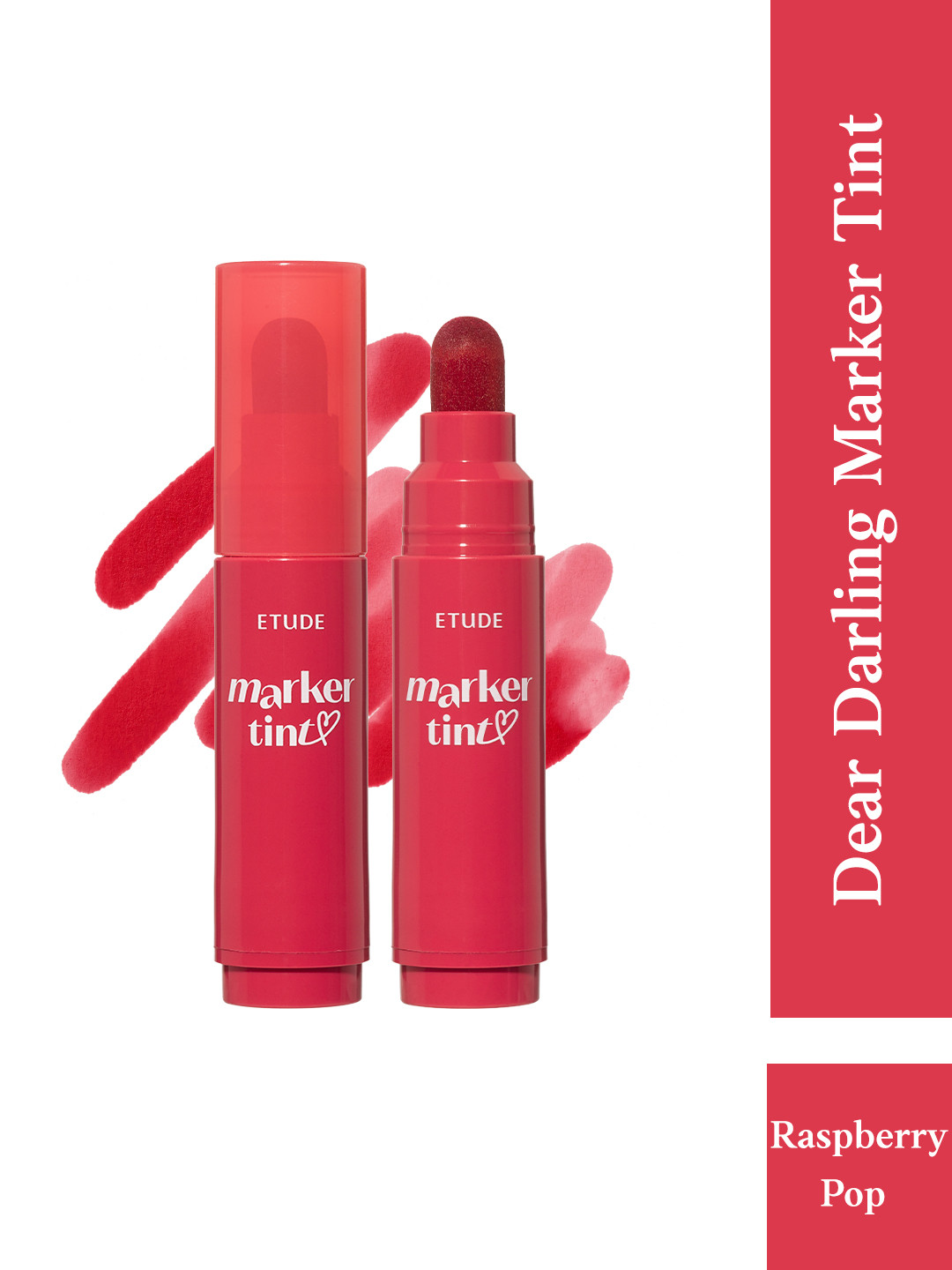 ETUDE Dear Darling Marker Lightweight Smudge Proof Lip Tint - Raspberry Pop 01
