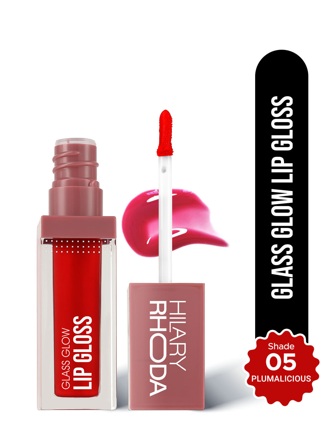 Hilary Rhoda Glass Glow Nourishing & Hydrating Lip Gloss- 5 ml- Plumalicious 05