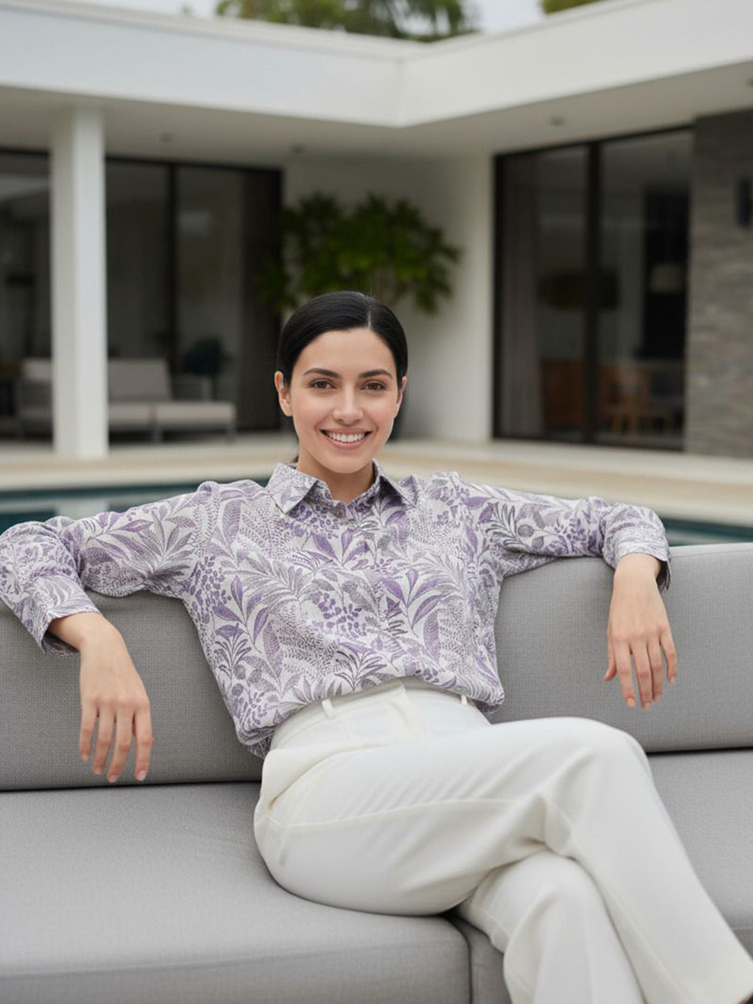 R.Code by The Roadster Lifestyle Co. Women Floral Printed Spread Collar Casual Shirt