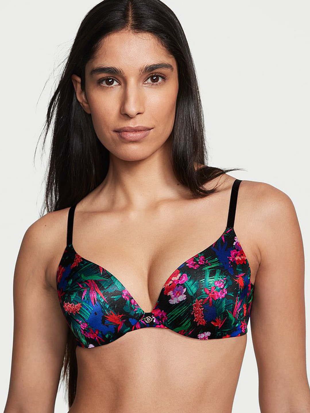 Victoria's Secret Floral Printed Seamless Medium Coverage Underwired Heavily Padded Bra