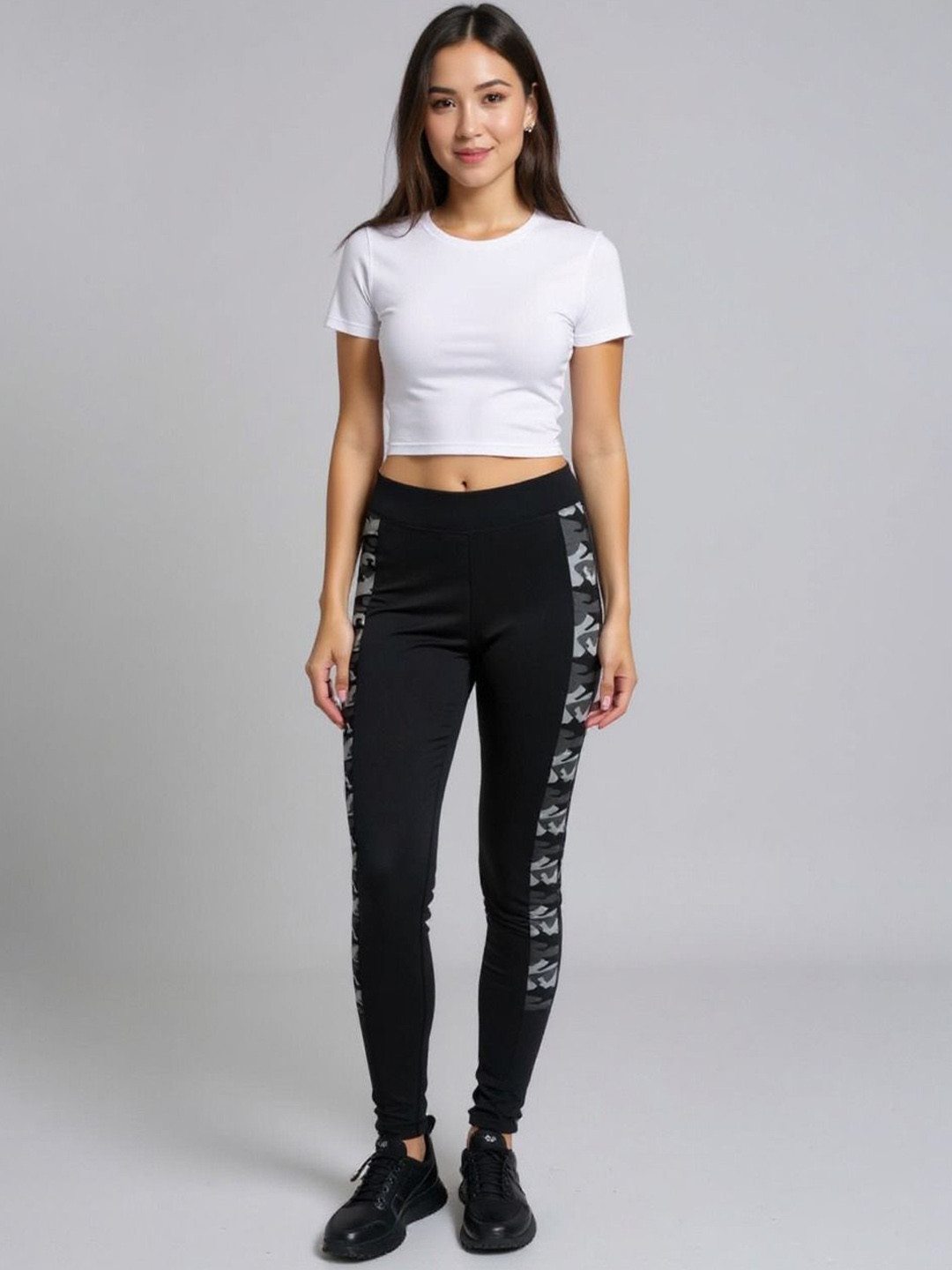 KGN HUB Women Training or Gym Slim Fit Tights