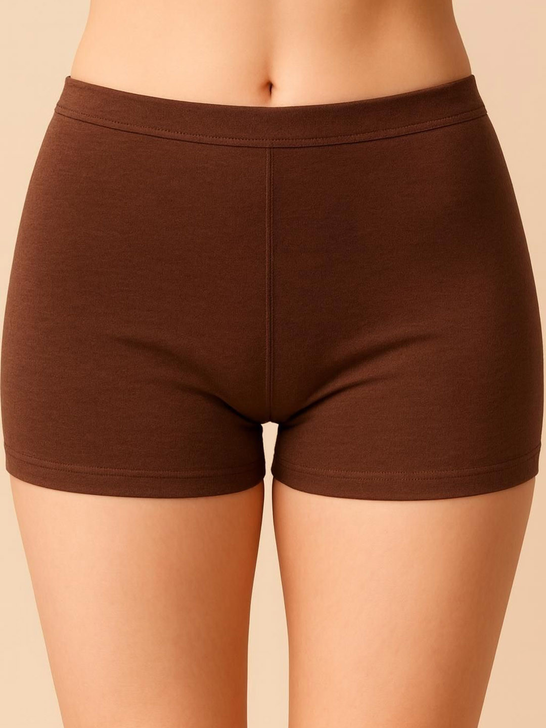 HIRRUX Women Skinny Fit Mid-Rise Yoga Core Shorts