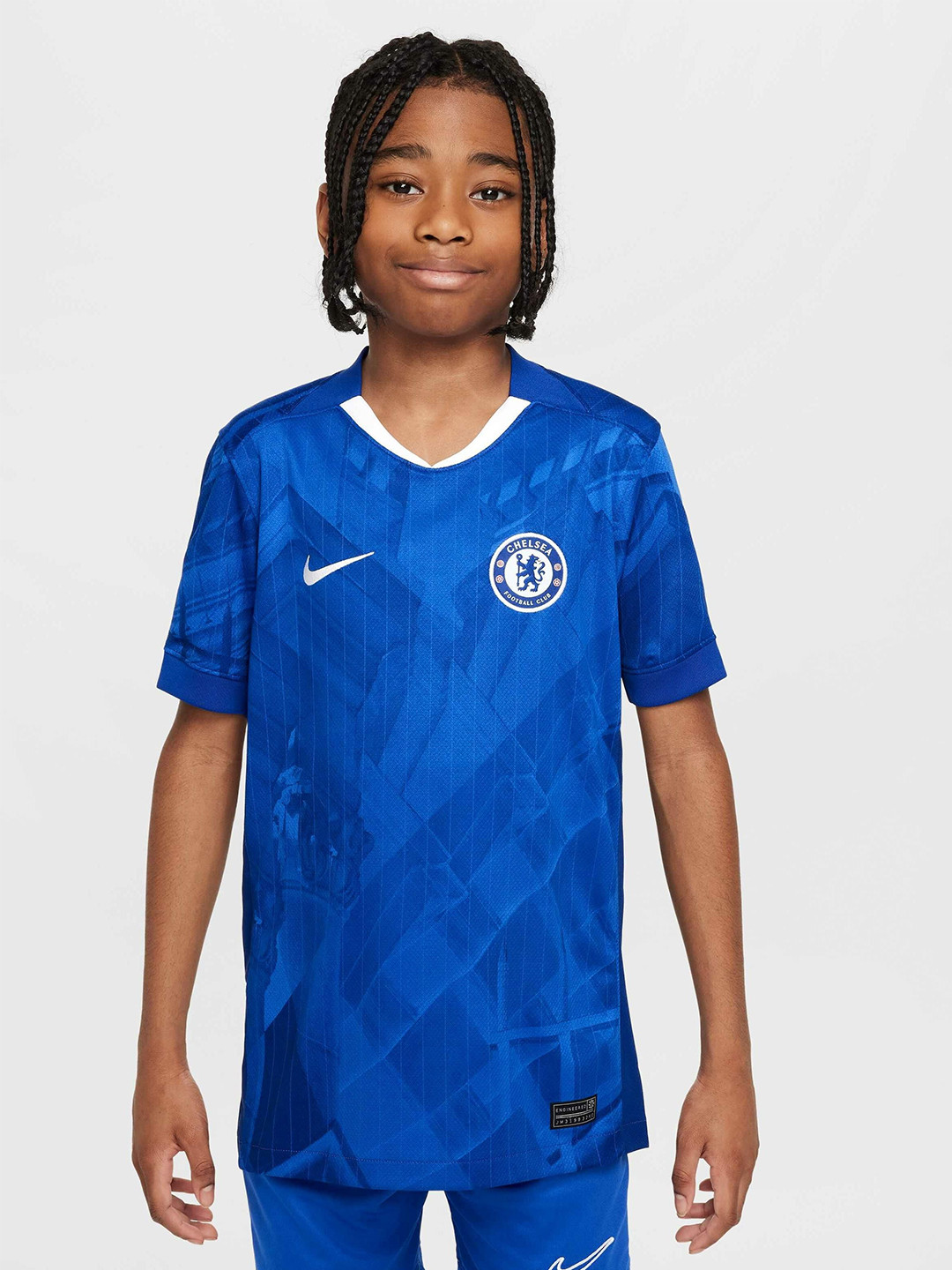 Nike Chelsea F.C. 2025/26 Stadium Home Older Kids Dri-FIT Football Replica T-shirt