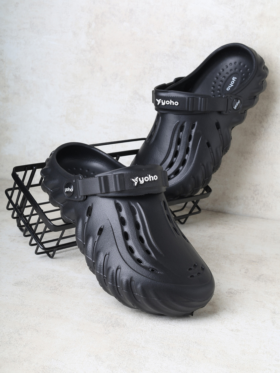yoho Men Wavy Breathable Lightweight Adjustable Clog