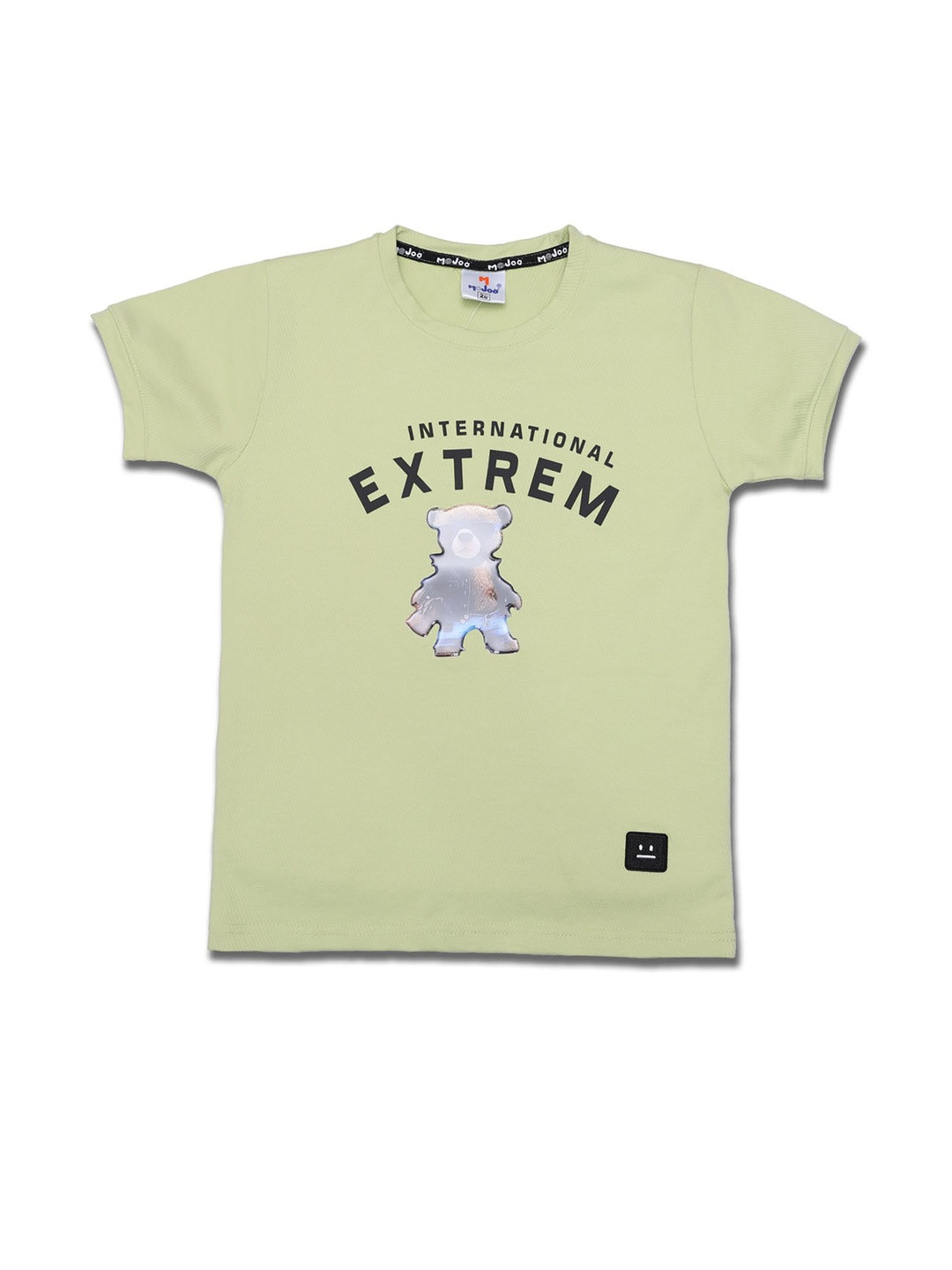 Mojoo Boys Lime Green BLENDED Tshirts