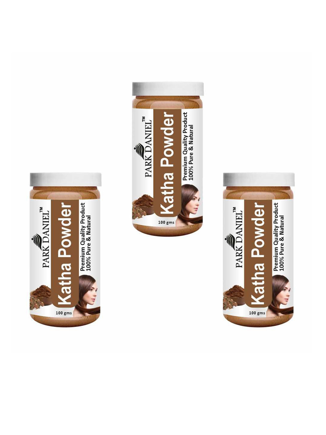 Park Daniel Set Of 3 Katha Powder For Healthy & Strong Hair - 100 g Each