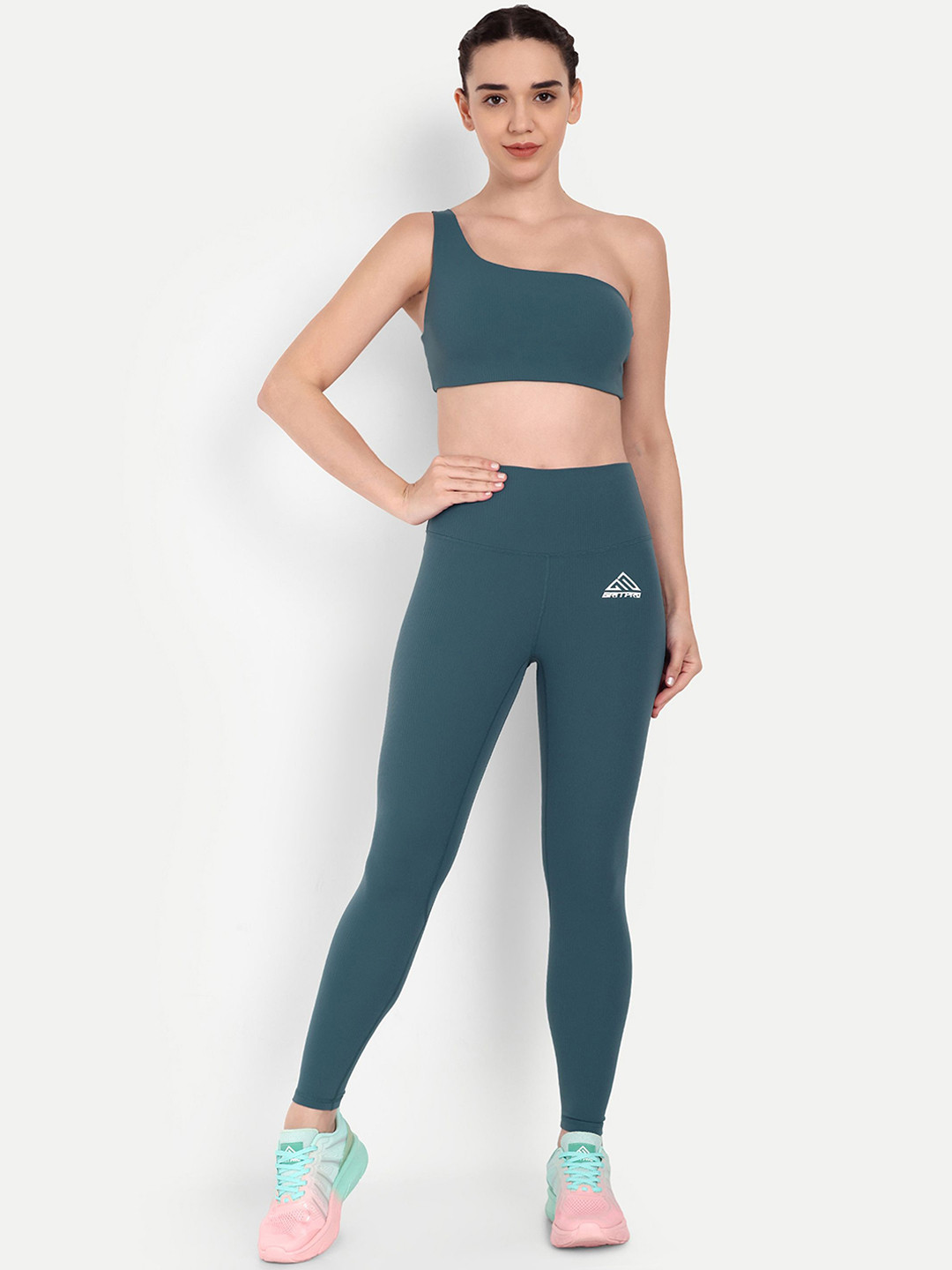 GRITPRO One Shoulder Sleeveless Tracksuit