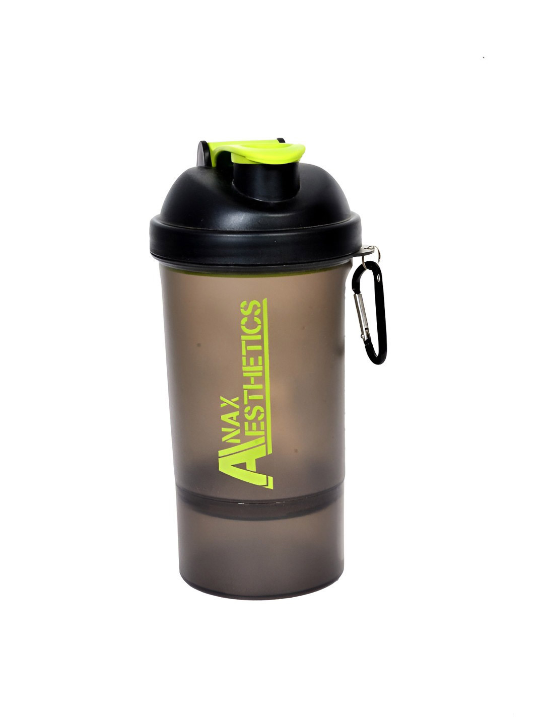 Anax Aesthetics Black & Green Printed Shaker Sipper Water Bottle 500 ml