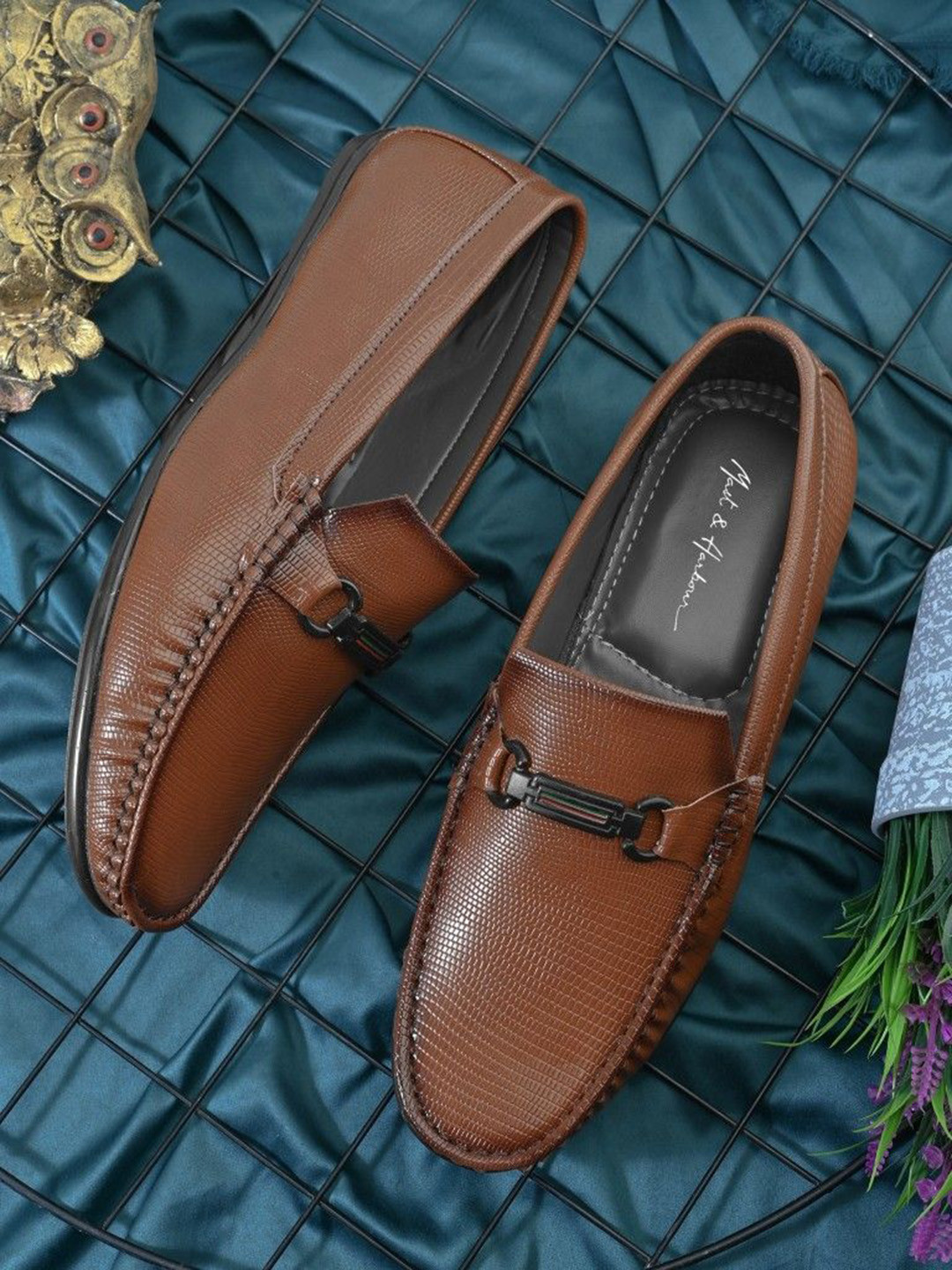 Mast & Harbour Men Embossed Loafers