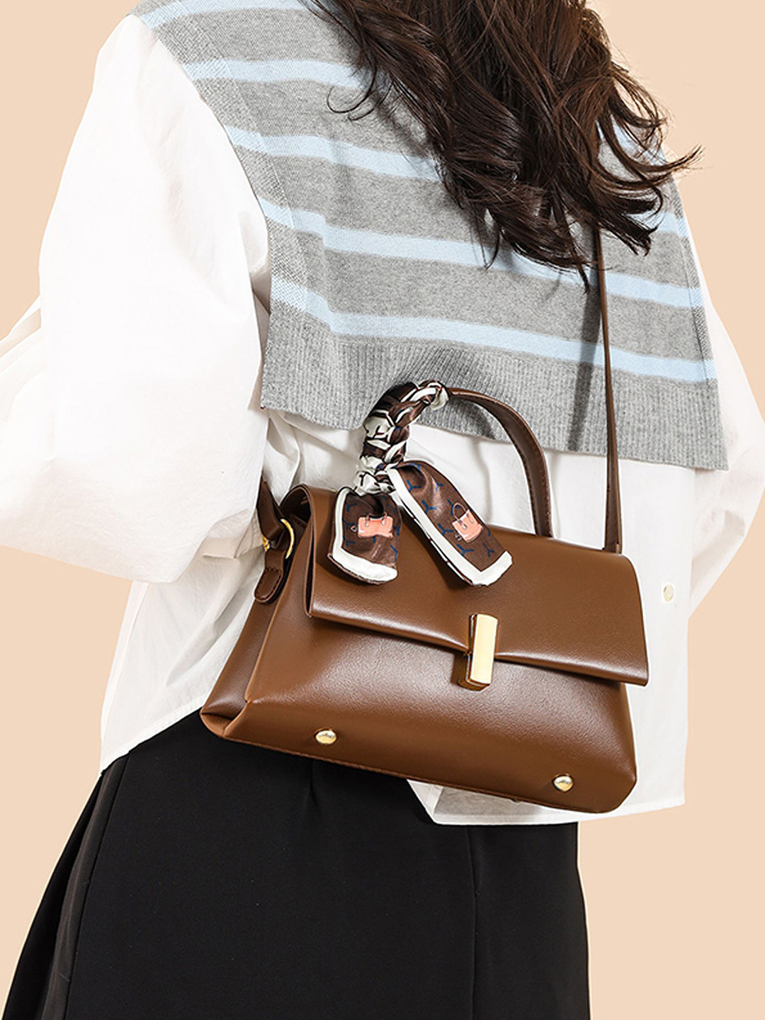 RIJAC Women Zeroa 2 Zipper Solid Structured Satchel Bag