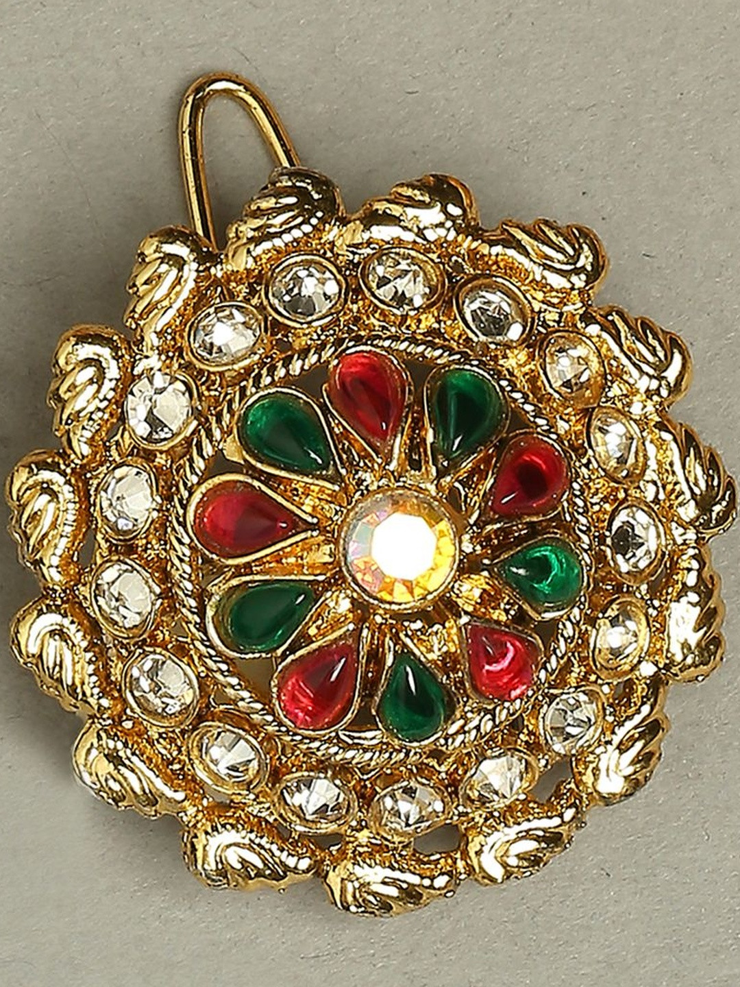 Anouk Women Artificial Stones & Beads Studded Bun Pin Head Jewellery