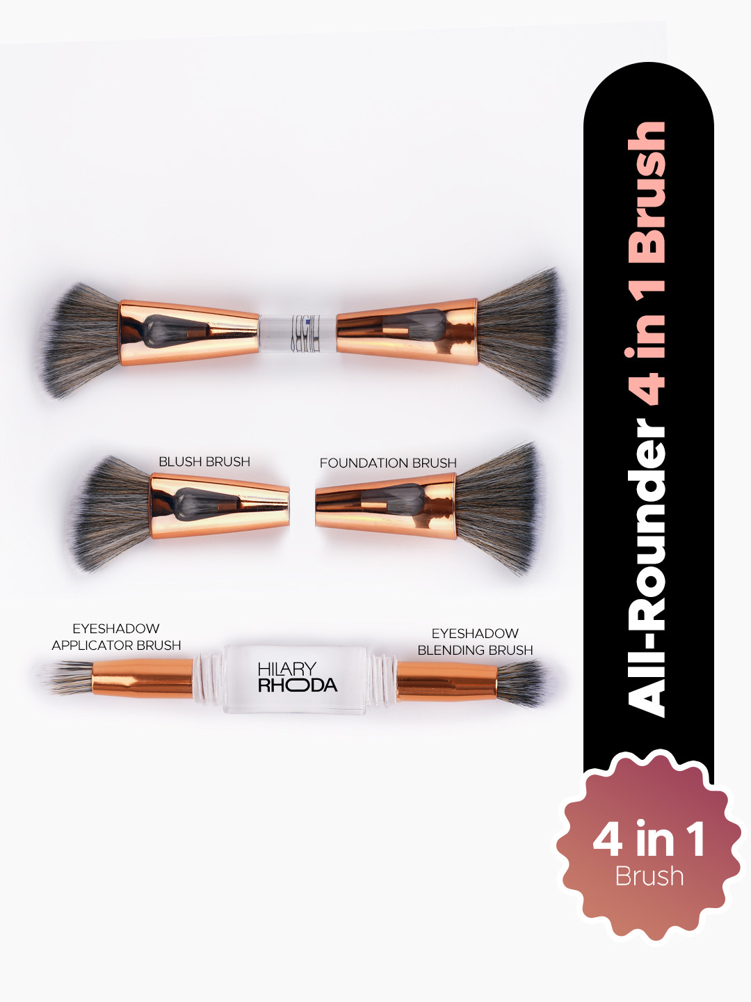 Hilary Rhoda All-Rounder 4 In 1 Brush - Gold