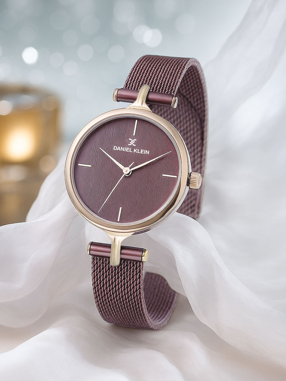 Daniel Klein Women Burgundy Analogue Watch DK11914-4