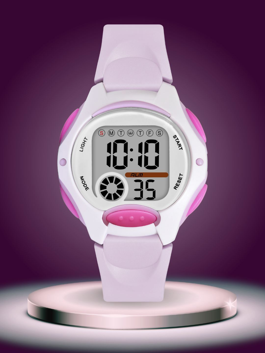 PAPIO Kids Square Dial & Silicon Straps Digital Watch DIGITAL-040 PURPLE