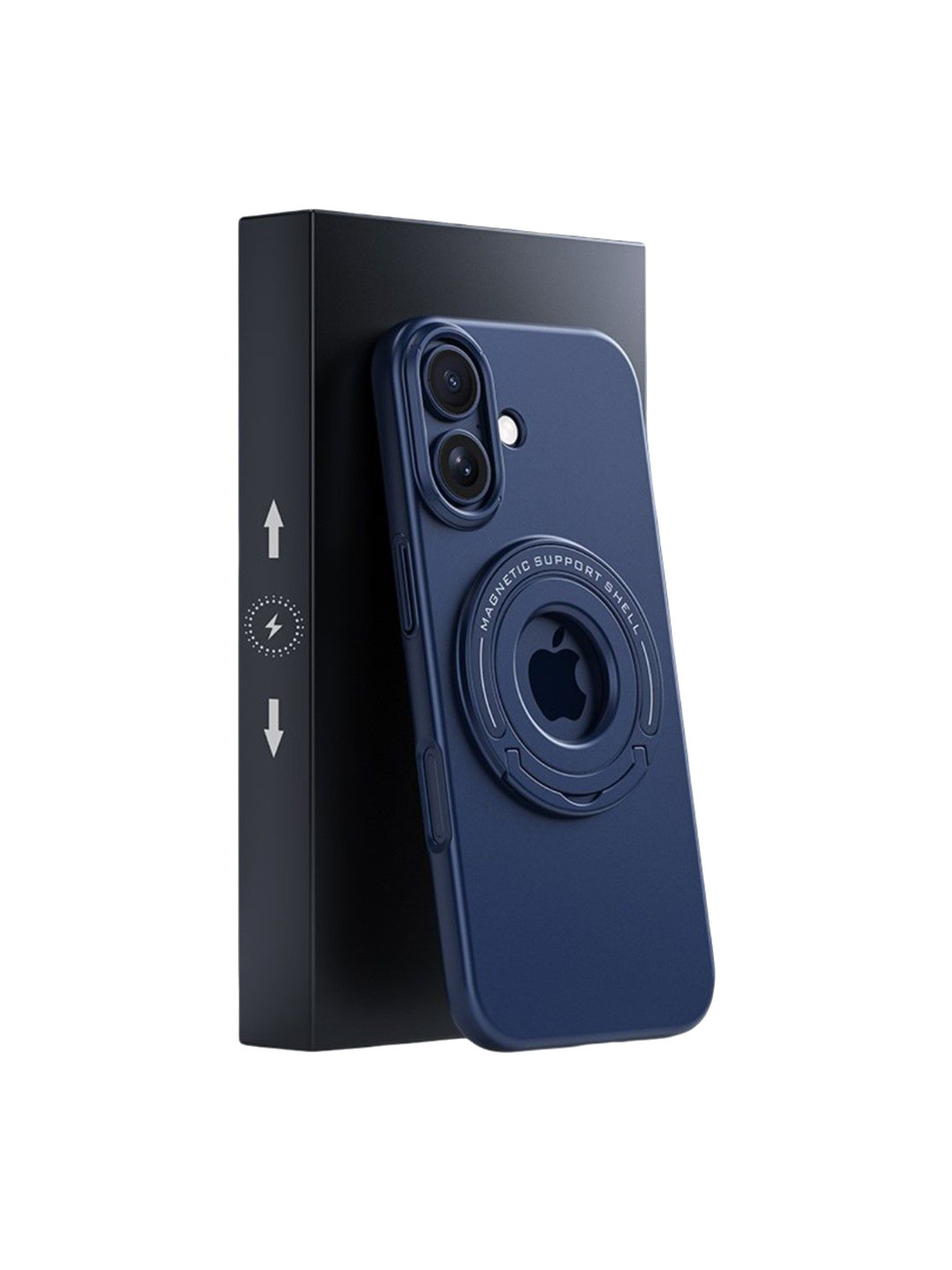 Luxury Kase iPhone 17 Premium Magnetic Support Shell Case with Built-in Kickstand