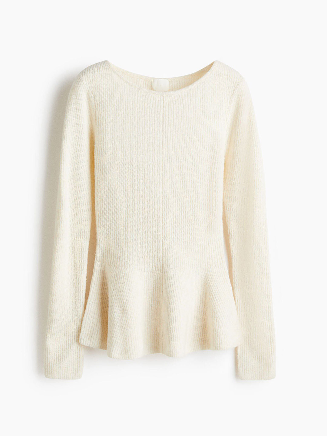 H&M Rib-Knit Peplum Top