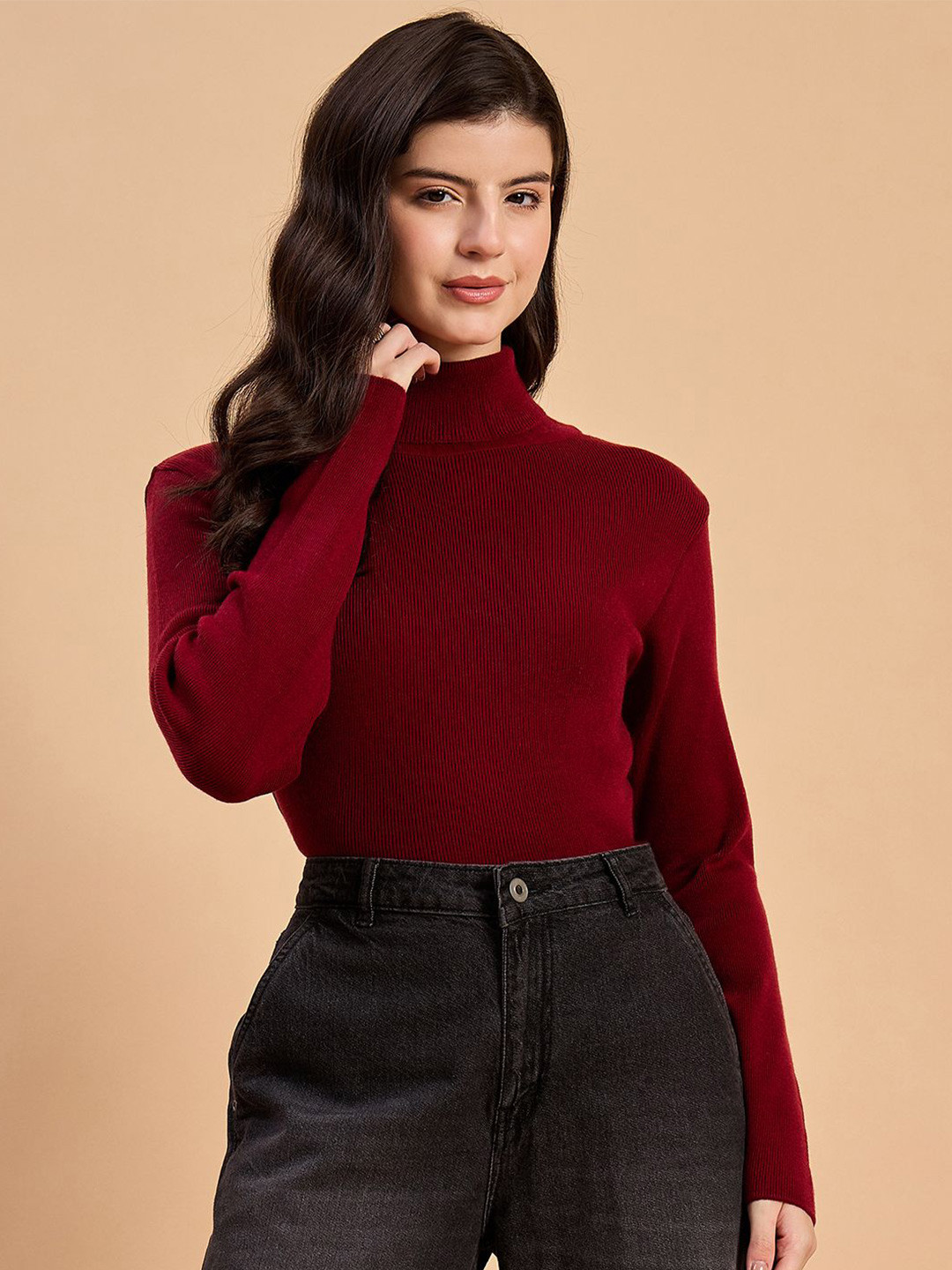 RVK SWEATERS Women Solid Round Neck Full Sleeve Pullover