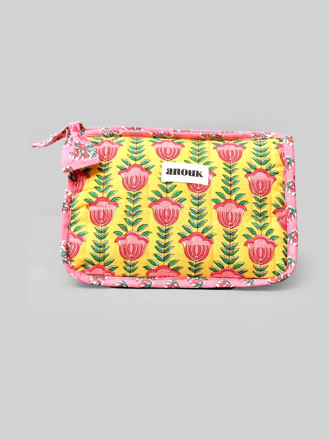 Anouk Women Quilted Triangle Makeup Pouch