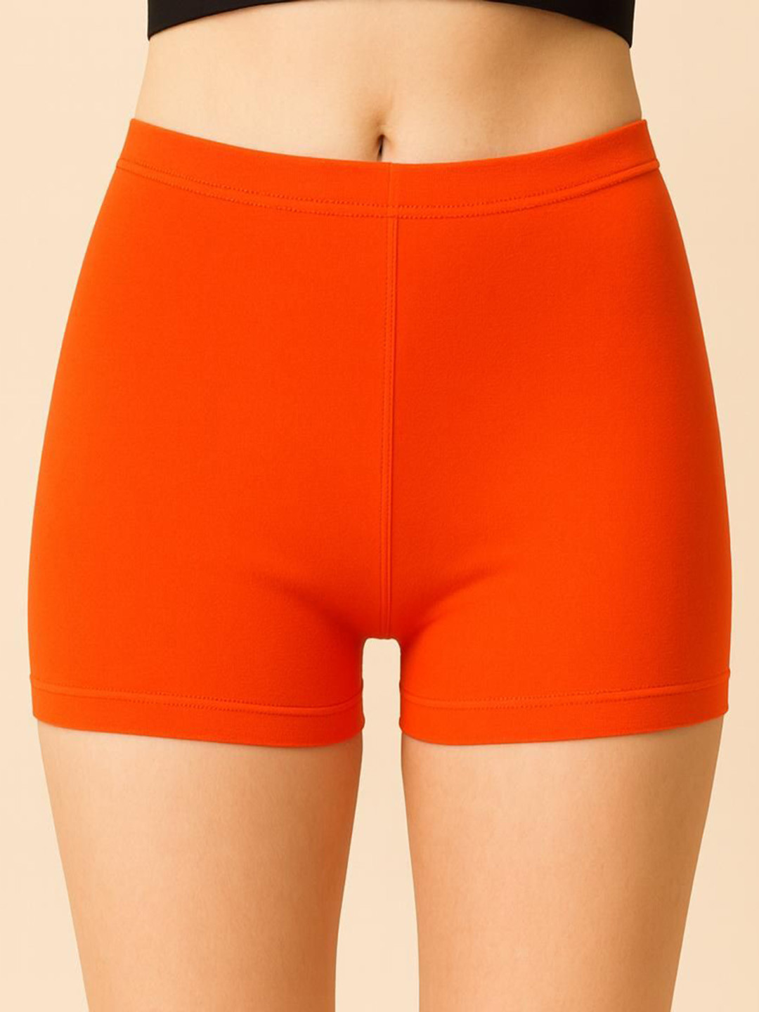 Attire Zone Women Mid-Rise Skinny Fit Yoga Sports Shorts