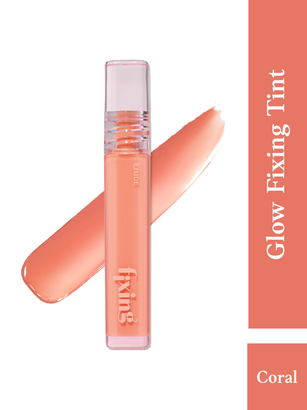 ETUDE Long Lasting Moisturizing Glow Fixing Lip Tint 3.8 g - Pure Coral 1