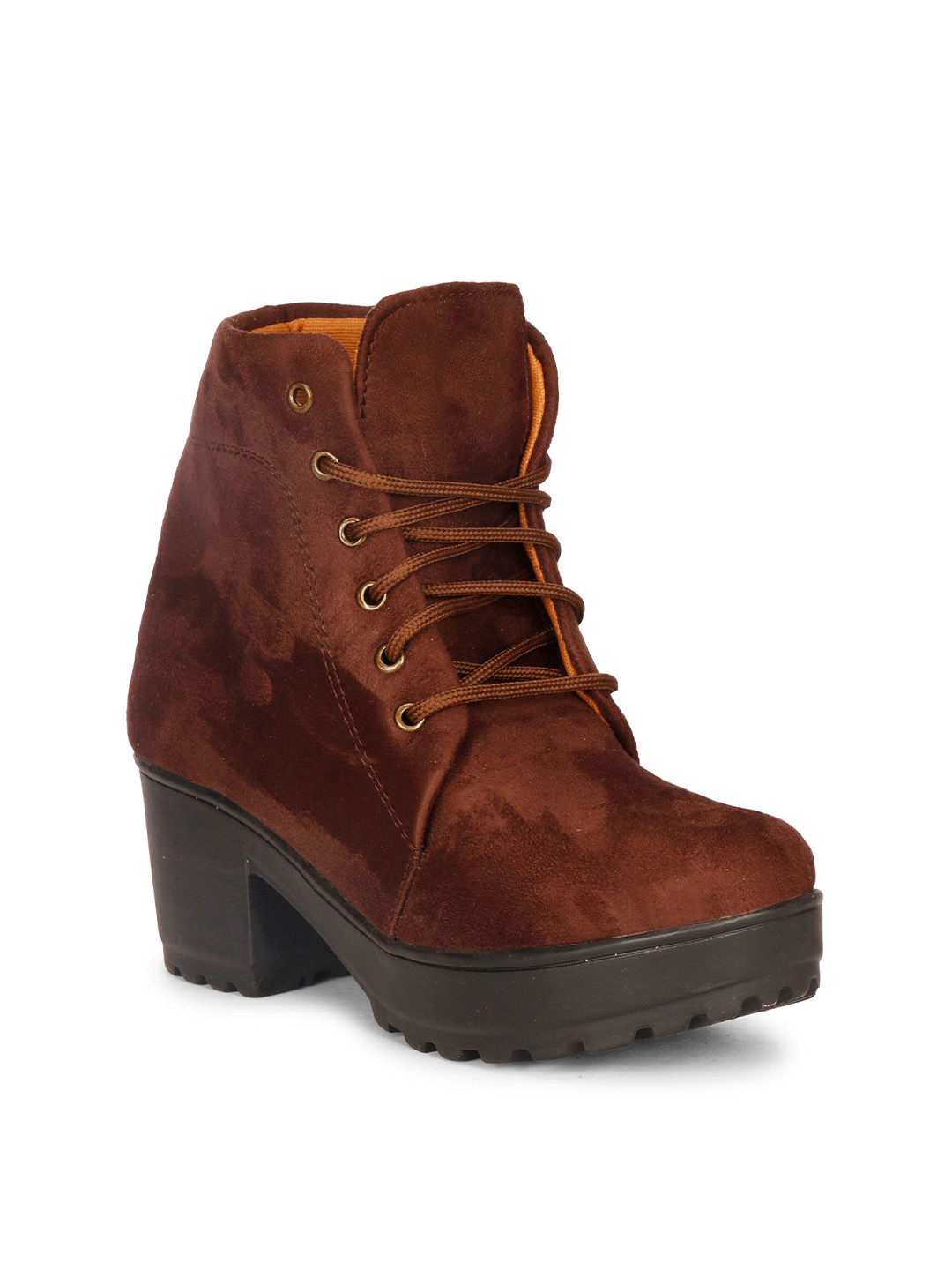 Ishransh Women High Ankle Fur Boots