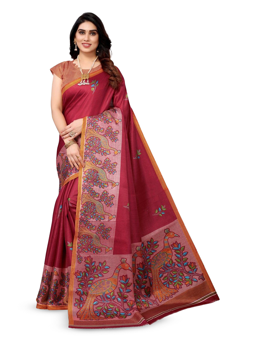 priyashi Ethnic Motifs Bhagalpuri Saree