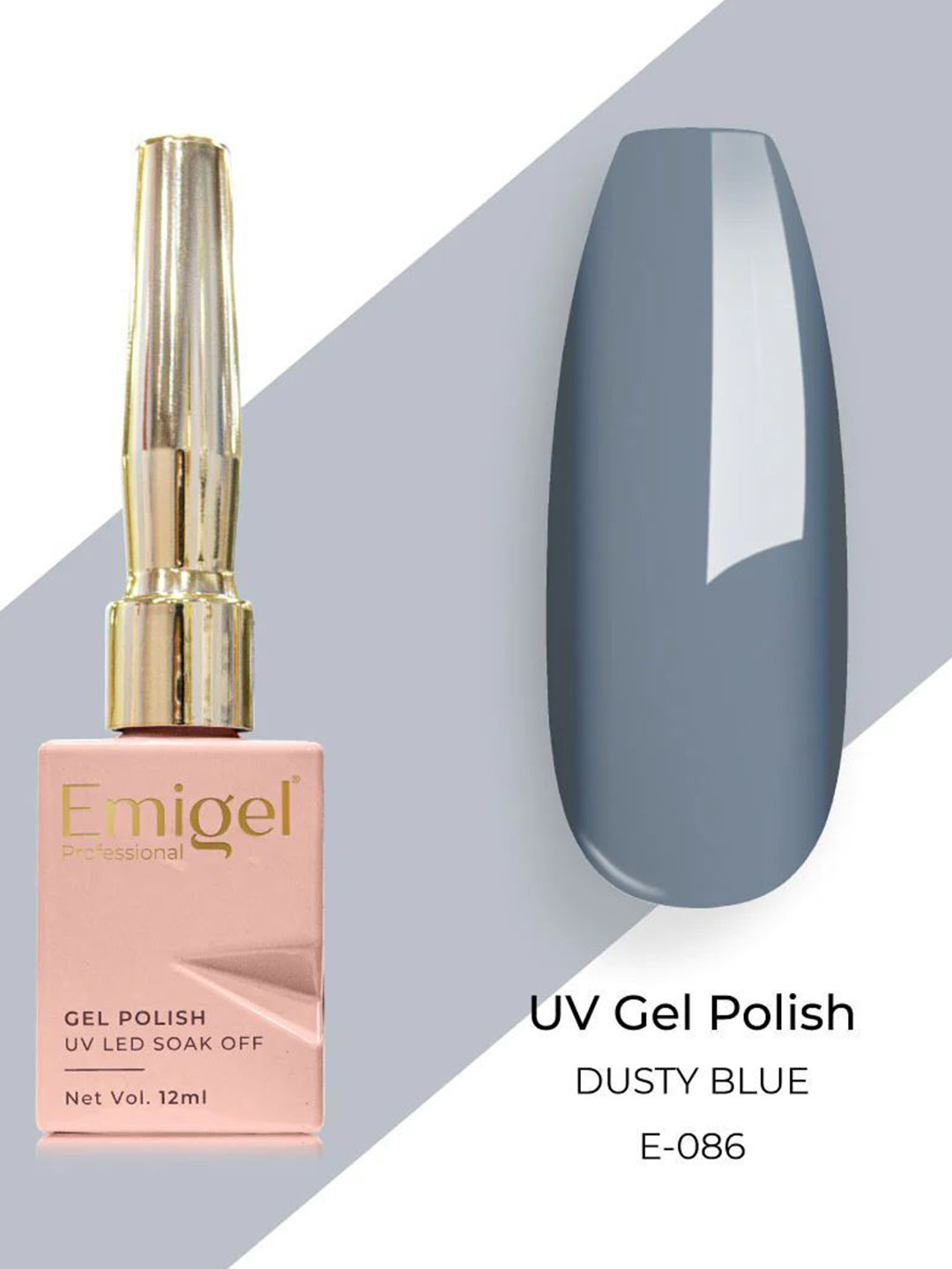 Emigel PROFESSIONAL UV Gel Polish - 12 ml - Dusty Blue - E086