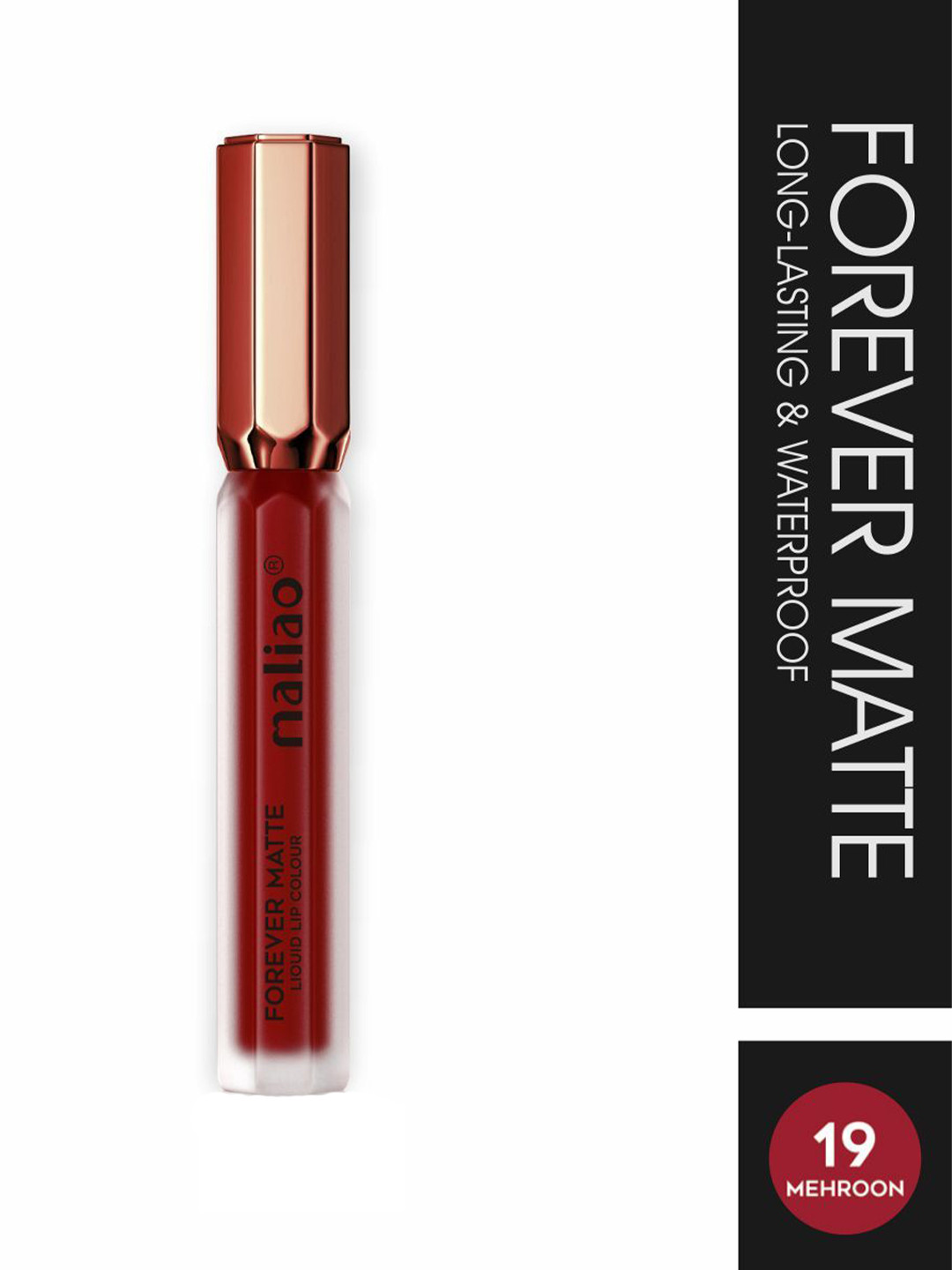 Maliao Forever Matte Liquid Lip Color - 5 ml - Mehroon 19