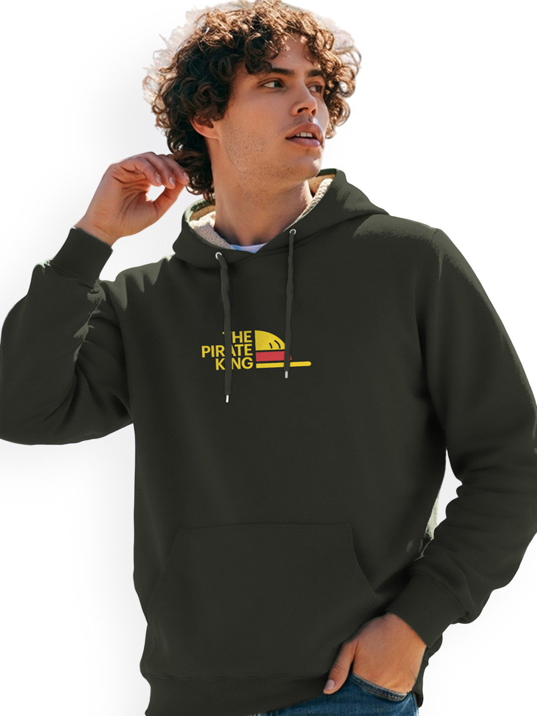 TOGS & TERRE Men Printed Hooded Sweatshirt
