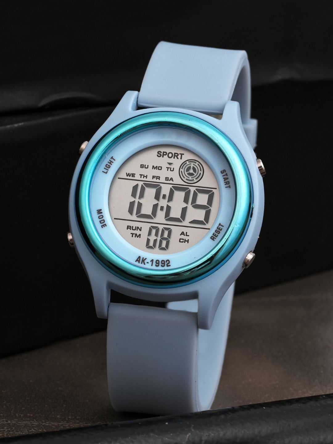 PAPIO Kids Round Dial & Straps Digital Watch DIGITAL-037 SKY BLUE