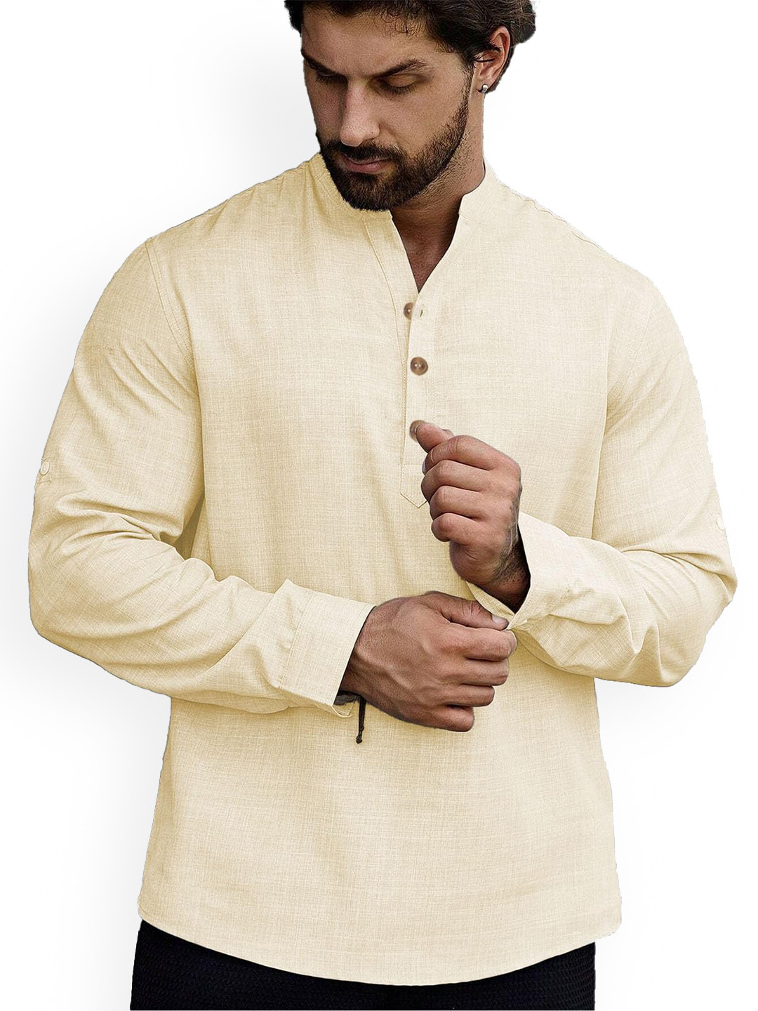 univibe Men Slim Fit Full Sleeve Kurta