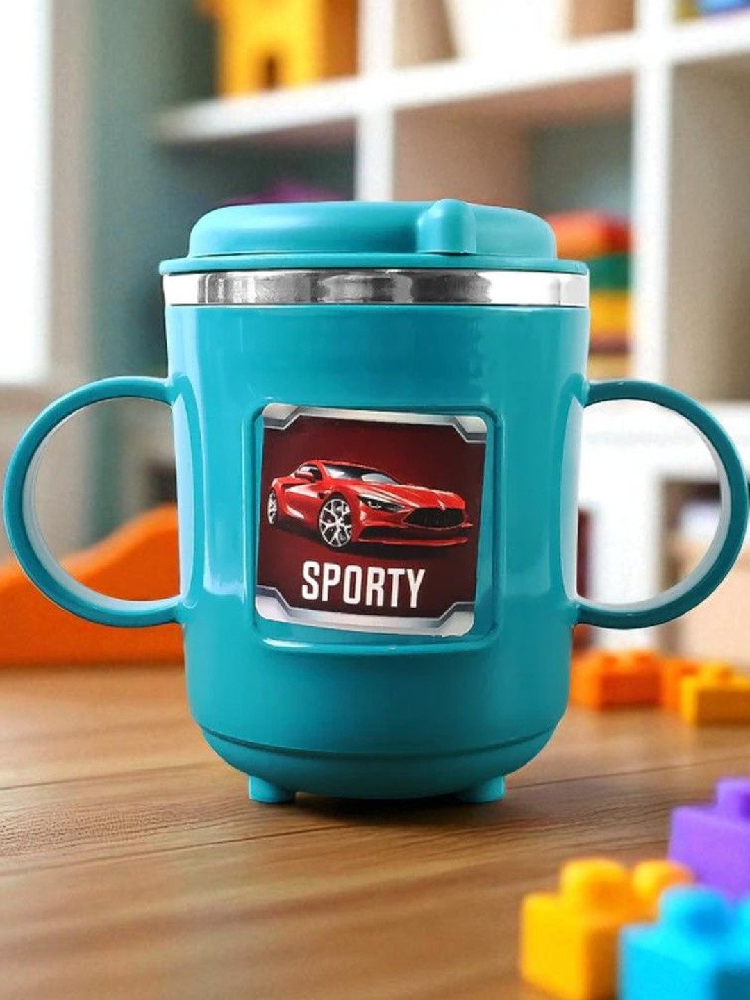 DeoDap Sipper Mug with Straw and Dual Handles