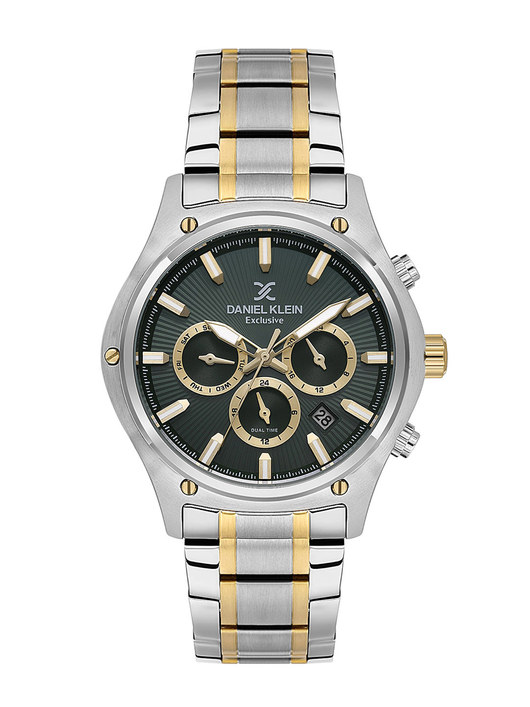 Daniel Klein Men Round Dial & Bracelet Style Analogue Automatic Watch DK.1.14057-5_N