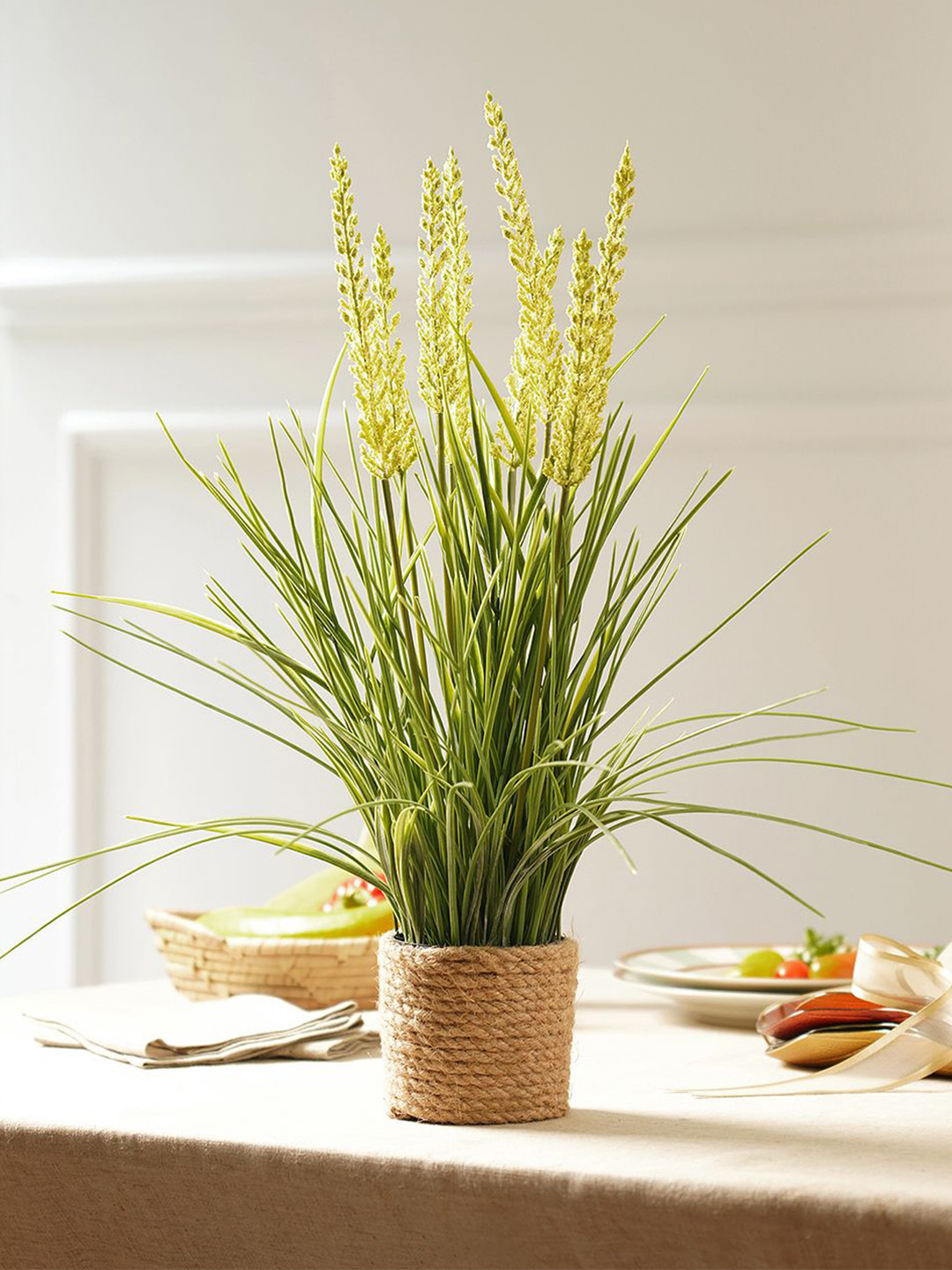 Pure Home and Living Green Artificial Reed Flower