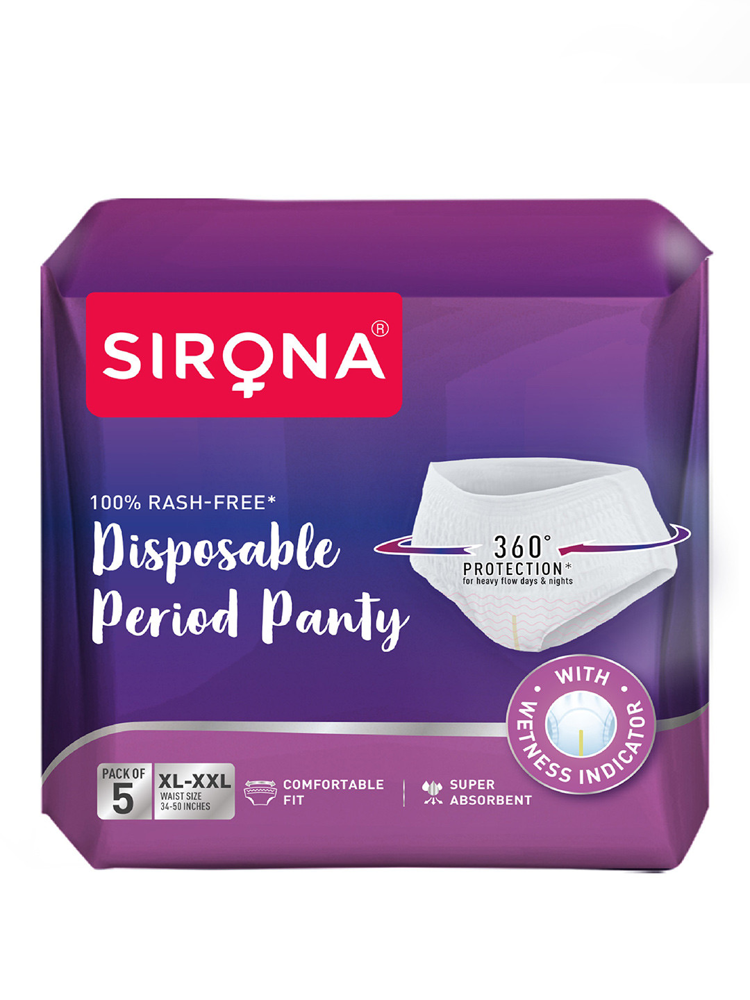 Sirona Disposable Period Panties (2XL) - 5 Pads