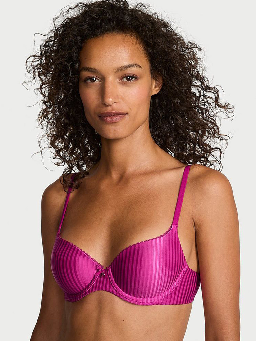 Victoria's Secret Women Striped Medium Coverage Underwired Lightly Padded Bra